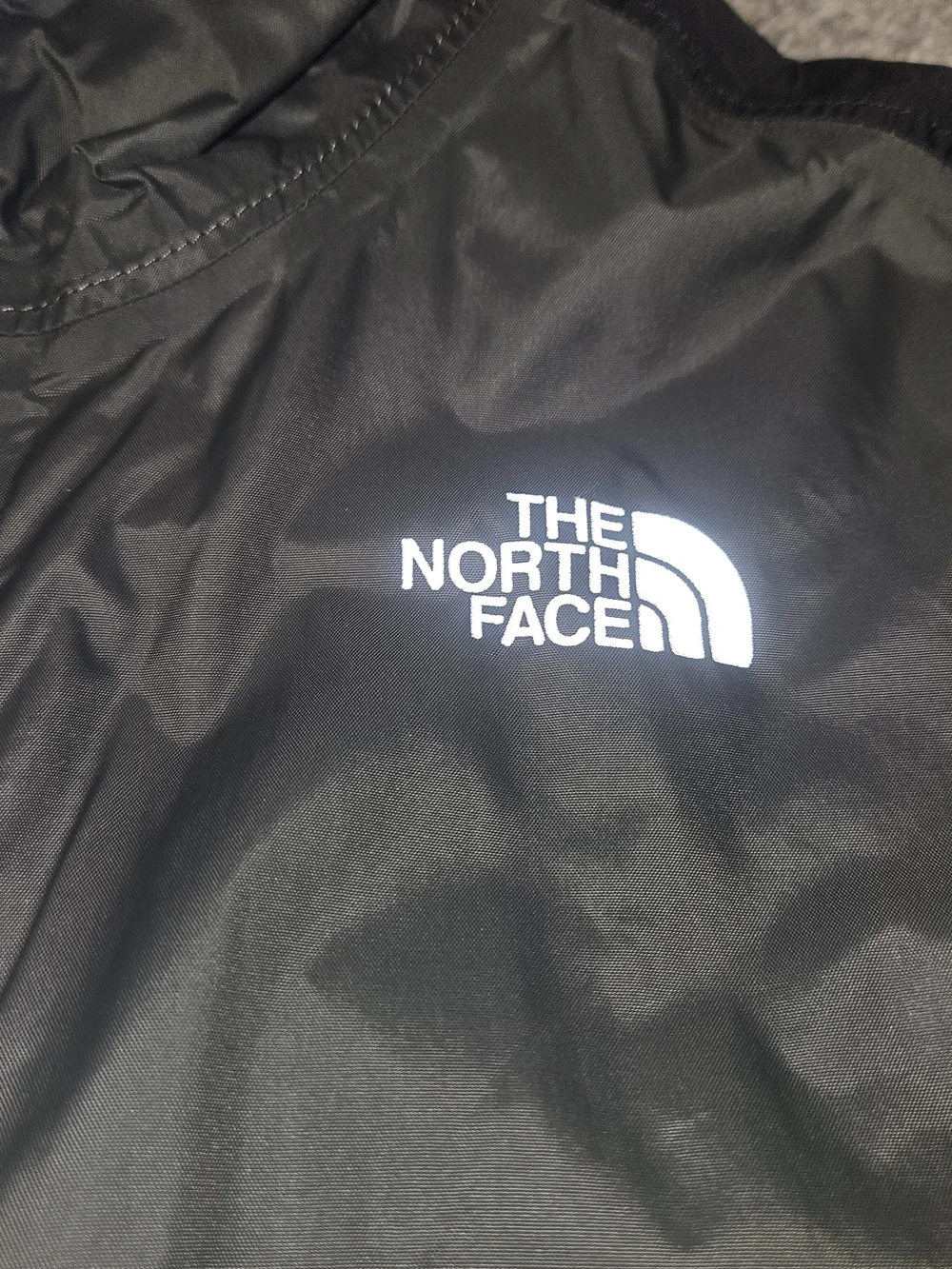The North Face Kids' Lightweight Hooded Jacket - Black with Blue Zip
